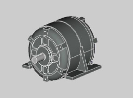 埼玉県戸田市の中島電機製作所が開発したモーターの３D図面